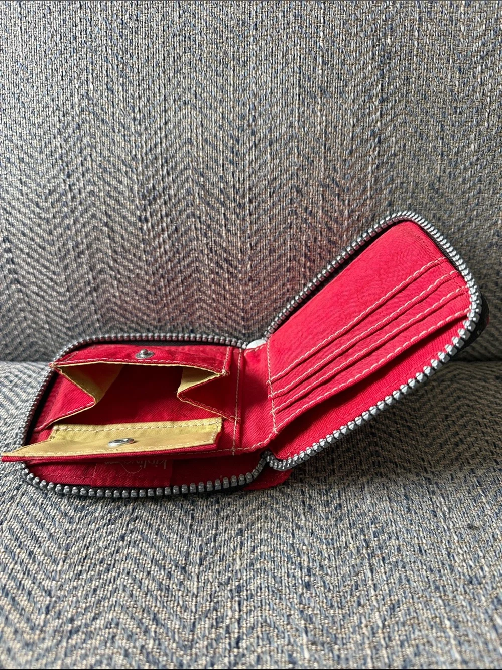 Kipling Red Nylon Wallet - Picture 11 of 12